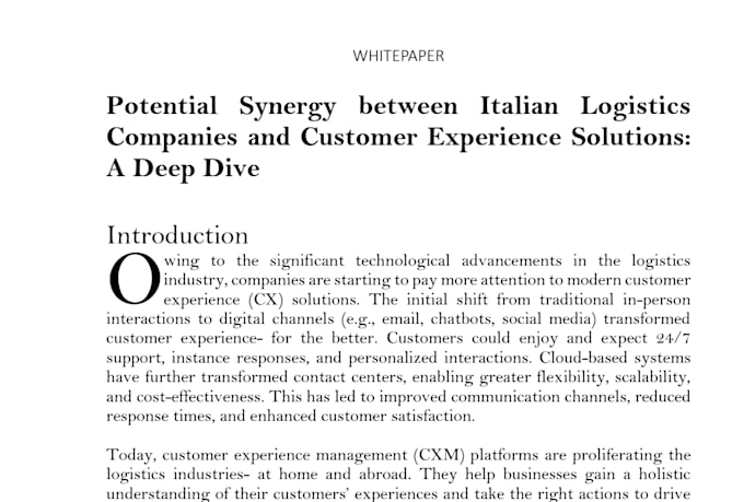 write a concise litepaper for enterprise decision makers